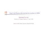 Neutrino Physics and oscillation studies at CERN Giuliana …lss.fnal.gov/conf/C020525/fiorillo.pdfGiuliana Fiorillo 3 The SPS neutrino beam! Mean distance from νsource (π, K decays):