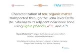 Characterization of terr. organic matter transported through the … · 2015. 6. 15. · Characterization of terr. organic matter transported through the Lena River Delta (NE Siberia)