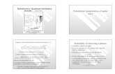 introductory quantum mechanics - Universiti Sains ... 1 Introductory Quantum mechanics 2 Probabilistic