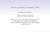 CFT4 as SO(4,2)-invariant TFT2...CFT4 as SO(4,2)-invariant TFT2 Sanjaye Ramgoolam School of Physics and Astronomy Queen Mary, University of London Based on “CFT4 as SO(4,2)-invariant