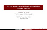 On the analyticity of Falconer's subadditive pressure functionhomepages.warwick.ac.uk/~masmas/talk_paris.pdf · 2014. 5. 21. · (Jordan-Pollicott-Simon ‘07, Jordan-Jurga ‘13)