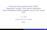 Financial Econometrics Econ 40357 Regression review, Time ... nmark/FinancialEconometrics... Inference