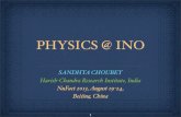 PHYSICS @ INOBeyond 3-ﬂavor osci%ation physics.. Monday 12 August 2013 Large ﬂuctuations in ΔP in both E as we% as Θ Ghosh, SC, arxiv:1306.1423 Sandhya Choubey The neutrino mass