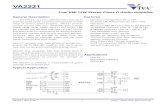 VA2221 · 2019. 2. 25. · 22 BSNL I Bootstrap I/O for left channel negative high-side switch. ... Electrostatic discharge Human body model ±2 kV Electrostatic discharge Machine
