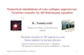 SN1987A K. Sumiyoshinagataki-lab.riken.jp/workshop/SNGRB2014/  · PDF file Numerical simulations of core-collapse supernovae:! Neutrino transfer by 6D Boltzmann equation! K. Sumiyoshi"