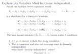 Explanatory Variables Must be Linear Independent:: yibi/teaching/stat222/... 12195 2 3 0 12313 3 2 0 14975 3 1 1 21371 3 2 1 19800 3 3 1 11417 4 1 0 20263 4 3 1 13231 4 3 0 12884 4