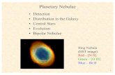 Planetary Nebulae - Physics & Astronomycrenshaw/11.Planetary_Nebulae.pdf · 2020. 11. 1. · 2 Detection and Distribution of Planetary Nebulae (PN) •Direct imaging: narrow-band
