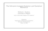 The Schramm-Loewner Evolution and Statistical Mechanicsstat.math.uregina.ca/~kozdron/Research/Talks/saskatoon.pdfThe Ising Model The Ising model is, perhaps, the simplest interacting