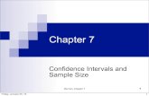 Chapter 7 - navimath...Bluman, Chapter 7 Chapter 7 Objectives 1. Find the confidence interval for the mean when σ is known. 2. Determine the minimum sample size for finding a confidence