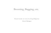 Boosting, Bagging, etc. - Columbia Universitymadigan/G6101/notes/boostbag.pdf · 2007. 12. 9. · Bootstrap aggregation ("bagging") is a device for reducing the variance of learning