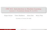CSC 311: Introduction to Machine Learning 2020. 11. 4.آ  CSC 311: Introduction to Machine Learning Lecture