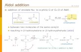 Aldol addition - Seoul National alkylation Michael reaction Aldol addition/condensation of A&K Claisen