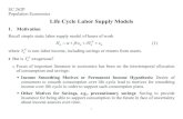 Life Cycle Labor Supply Modelspublic.econ.duke.edu/~vjh3/e262p/files/Dynamic_LS.pdfLife Cycle Labor Supply Models 1. Motivation Recall simple static labor supply model of hours of