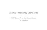 NICT - トップページ - Atomic Frequency Standards...778 nm 85Rb, 5S 1/2 (F=3) - 5D 5/2 (F=5), 2 photon transition 385285142375 kHz 1.3×10-11 1.5mm 13C 2 H 2, P(16)(ν 1 + ν