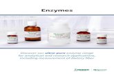 Enzymes · 2020. 10. 19. · Enzymes for the measurement of Dietary Fiber 15 “We have been using Megazyme enzymes for dietary fiber analysis since we began developing a system to