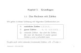 Kapitel 1. Grundlagen Das Rechnen mit Zahlenfma2.math.uni-magdeburg.de/~mathww/wise2005/folien1_1.pdf · Mathematik I – WiSe 2004/2005 7. a > 1 sowie 0 < a < 1. Beachten