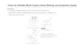 Tumo-Int3BladesWindTurbineTowerMakingandInstallationGuide · 2017. 8. 22. · Tumo-Int3BladesWindTurbineTowerMakingandInstallationGuide TowerMaking • Tower diameter for 400W 3 blades