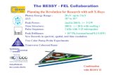 The BESSY - FEL Collaboration - ELETTRAThe BESSY Soft X-Ray SASE FEL Increasing the Performance • Peak brilliance exceeds existing x-ray sources by > 109 coherence volume 1 x 5 x