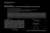 The Mechanisms of Catalysis by Metallo -Lactamases · 2019. 7. 31. · M. I. Page and A. Badarau 3 N O N O N N N O H NuH Nu HA Nu + − H+ Nu− + −O +NuH −O +A Scheme 1 N O O