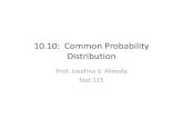 10.10: Common Probability Distributionerho.weebly.com/uploads/2/7/8/4/27841631/2.2_-_common... · 2018. 9. 10. · Normal Distribution Properties. For a normal curve, the area within:
