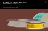 CABLES ELÉCTRICOS · 2021. 1. 7. · Cables ﬂ exibles planos aislados con policloruro de vinilo (PVC tipo TI-2). Utilizados para la interconexión de altavoces en equipos de sonido,