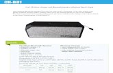 CH-B81 - Global Promo · This desktop Bluetooth speaker not only can play music wirelessly, it can also charge your phone wireless without cable. Simply place your QI enabled phone