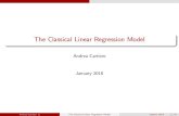 The Classical Linear Regression Model - UCM ... Andrea Carriero (QMUL) The Classical Linear Regression Model January 2018 12 / 41 Bayesian estimation Theil mixed estimation - marginal
