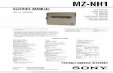 MZ-NH1 - Minidisc · 2005. 6. 7. · Linear PCM (44.1 kHz/16 bit) — PCM ATRAC 3plus (Adaptive TRansform Acoustic Coding 3 plus) MD: ATRAC ATRA C3 — LP2/LP4 Modulation system Hi-MD: