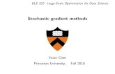 Stochastic gradient methods - Princeton Universityyc5/ele522_optimization/... · 2019. 12. 4. · 0.4 0.5 0.6 Accessed Data Points Empirical Risk SGD LBFGS 4 Fig. 3.1: Empirical risk