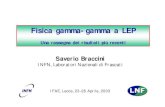 Fisica gamma-gamma a LEP - INFN Lecce web · 2003. 5. 7. · S. Braccini Fisica gamma-gamma a LEP 28 Conclusioni (1) • Processi esclusivi • Formazione di risonanze : candidati