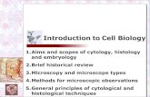INTRODUCTION TO CELL BIOLOGY - Lazarov · 2021. 3. 9. · Cytology –now Cell Biology: (Gr. κύτος, kytos, a hollow + logos, study) Objective of cytology, histology and embryology