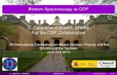 Bottom Spectroscopy at CDF ... C. Calancha (CIEMAT, SPAIN) For the CDF Collaboration XII International