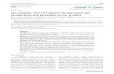 Research Paper Ski mediates TGF-β1-induced fibrosarcoma cell … · 2020. 8. 12. · Ski mediates TGF-β1 function will provide new mechanistic insight into TGF-β1-promoted tumor