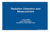 Radiation Detection and Measurementdepts.washington.edu/uwmip/Week_2/Rad_detect_and_meas...Rad. Detect & Measure, 2006 ( LRM) Raphex Question D58. The window setting used for Tc-99m