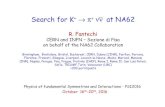 Search for K → π νν at NA62 - Indico...• Search for heavy neutral leptons • Search for long-lived dark sector particles – Dark photon γ’ produced in π/ρ decays in target