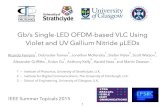 Gb/s Single-LED OFDM-based VLC Using Violet and UV Gallium … · 2016. 11. 18. · Gb/s Single-LED OFDM-based VLC Using Violet and UV Gallium Nitride μLEDs Ricardo Ferreira 1, Dobroslav