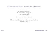 Local versions of the Kreisel--Lévy theoremLocal versions of the Kreisel{L evy theorem A. Cord on{Franco, A. Fern andez{Margarit F. F. Lara{Mart n University of Seville (Spain) 29