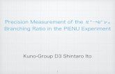 Kuno-Group D3 Shintaro Ito - Osaka Universityosksn2.hep.sci.osaka-u.ac.jp/~s-ono/slides/SIto.pdf2 (1+δ)(1+ε) Radiative Correction = (1.2352±0.0002)×10-4 (0.02%) R = (1.230±0.004)×10-4
