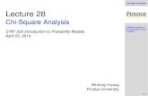 Chi-Square Analysis Lecture 28 - Purdue huang251/slides28.pdfآ  Chi-Square Analysis Statistical analysis