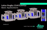 Leica Rugby CLH/CLA/CLI Basic Applicationsdocs.onepointsurvey.com/pdf/Leica-Rugby-CLH-CLA-CLI... · 2019. 2. 19. · Leica Rugby CLH/CLA/CLI Basic Applications Version 1.0. Rugby