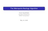 The Metropolis-Hastings Algorithm 2... · 2016. 5. 11. · The Metropolis-Hastings Algorithm Frank Schorfheide University of Pennsylvania EABCN Training School May 10, 2016