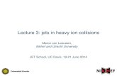 Lecture 3: jets in heavy ion c JET School, UC Davis, 19-21 June 2014 Marco van Leeuwen, Nikhef and Utrecht