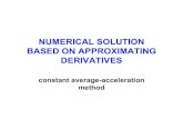 NUMERICAL SOLUTION BASED ON APPROXIMATING DERIVATIVESce597m/Presentations... · 2006. 1. 31. · constant average-acceleration method ~nonlinear analysis~ m k c F(t) x(t)
