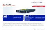 BLR-500 - IPG Photonics · IPG Photonics’ NEW BLR Series Blue Diode Lasers are turnkey diode systems with integrated driver electronics and water-cooling. These compact rugged laser