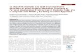 In vivo Anti-diabetic and Anti-hyperlipidemic Activities of ethyl … · 2020. 8. 11. · (EFE) and Ethyl acetate:methanol fraction 1:1 v/v of F. elephantum (EMFE), which were stored