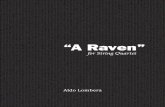 'A Raven' REV. FINAL 2015 (SCORE) · it, Edgar Allan Poe’s famous story “The Raven” is told. The material I used consists on a relation among the letters of the alphabet, the