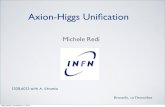 Axion-Higgs UniﬁcationAxions couple to photon and gluons through anomalies E = Q PQQ 2 em N = Q PQT 2 SU(3) Experiments measure conversion of axion to photons g aγγ = 2(E/N −