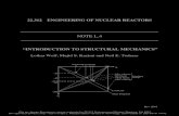 “INTRODUCTION TO STRUCTURAL MECHANICS” ... “INTRODUCTION TO STRUCTURAL MECHANICS” M. S. Kazimi, N.E. Todreas and L. Wolf 1. DEFINITION OF CONCEPTS Structural mechanics is the