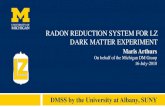 RADON REDUCTION SYSTEM FOR LZ DARK MATTER EXPERIMENT · 2018. 11. 22. · 136 Xe l Det. + Sur. + Env. 0 2 4 6 8 10 222Rn specific activity [µBq/kg] 1 1.5 2 2.5 3 3.5 ×10−48] 2