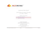 Technical Data Sheet ACS Material MoS Powder (1.5 µm, 15µm) · PDF file ACS Material MoS 2 Powder TDS Page 1 Technical Data Sheet ACS Material MoS 2 Powder (1.5 µm, 15µm) Table